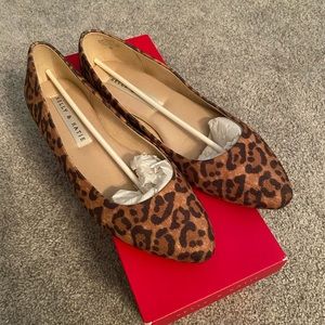 Leopard print flats brand new size 8